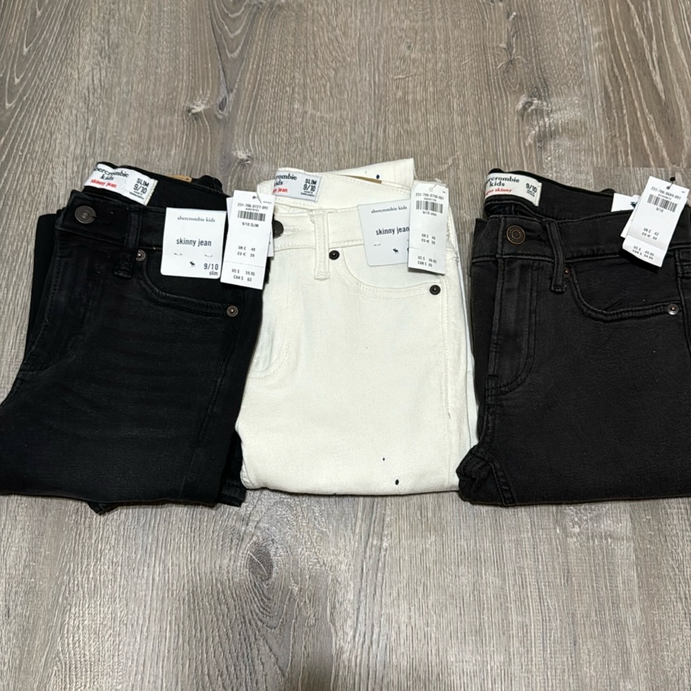 Boys Abercrombie skinny jeans brand new size 9/10
